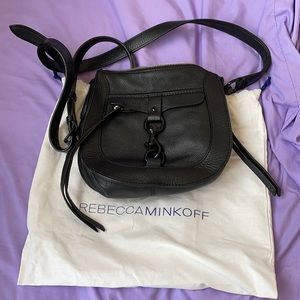 Rebecca Minkoff black leather crossbody bag